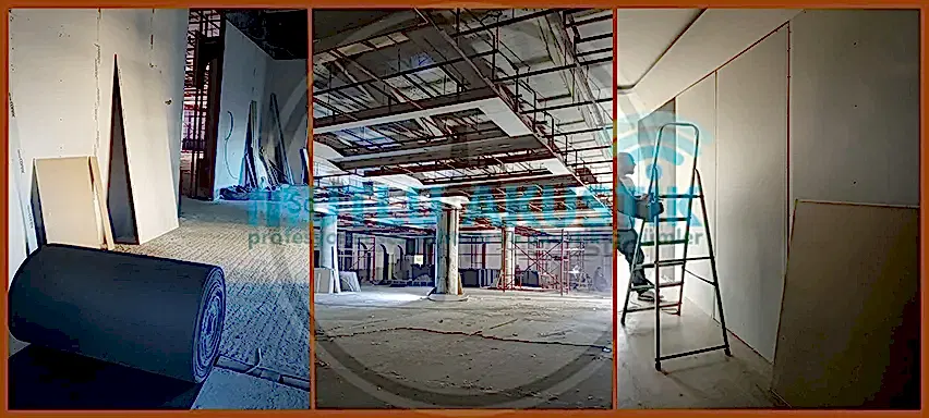 Alçıpan Bölme Duvar Ses Yalıtımı 1 Alçıpan Bölme Duvar Tavan Ses Yalıtımı